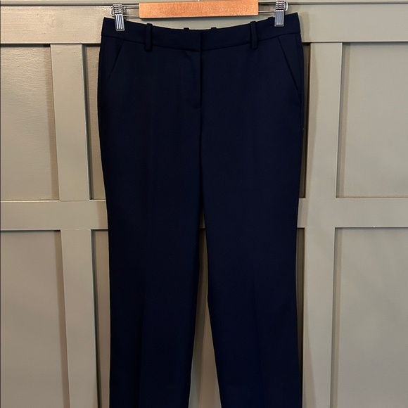 J. Crew Favorite Fit Trouser Pants Wool Navy Blue Size 2 - Picture 3 of 7